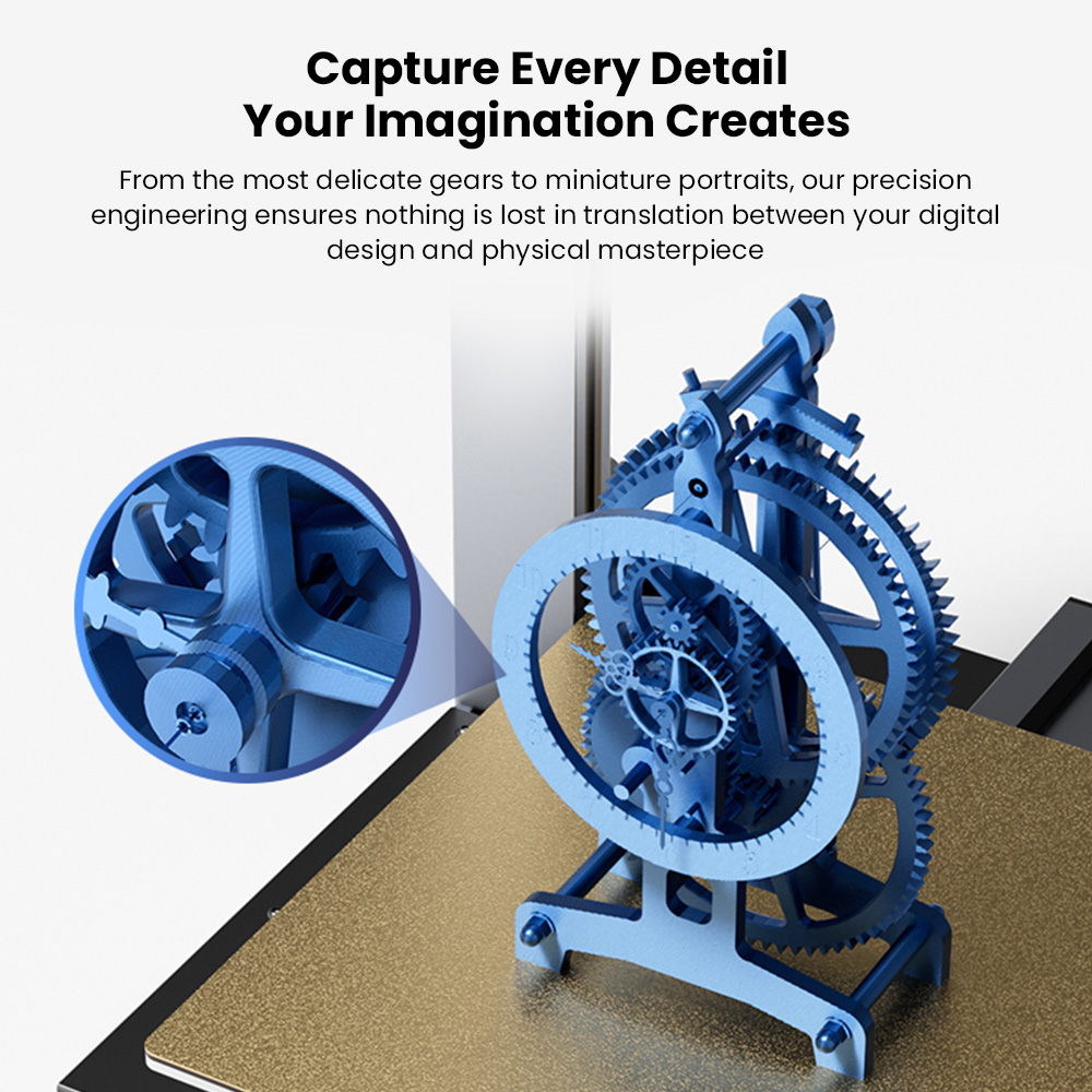 LONGER LK10 3D Printer  500mm/s Print Speed  0 1mm Accuracy  225×225×265mm Build Volume  Full Auto Leveling  4 3-inch Touchsc