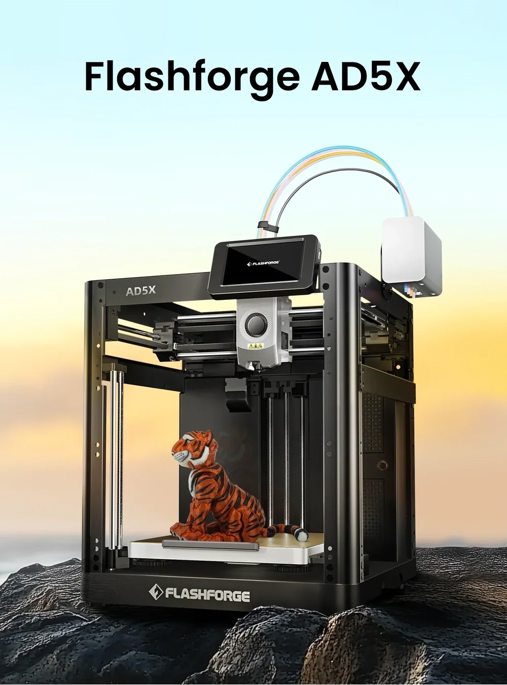Flashforge AD5X 3D Printer Smart Multi-Color Printing 600mm/s Max Speed 220*220*220mm - EU Plug