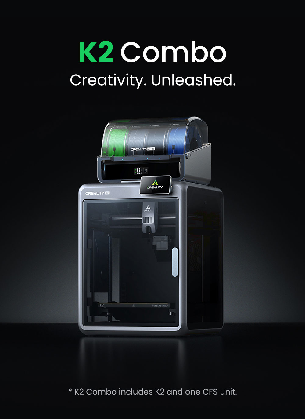 Creality K2 Combo 3D Printer CFS System 260*260*260mm