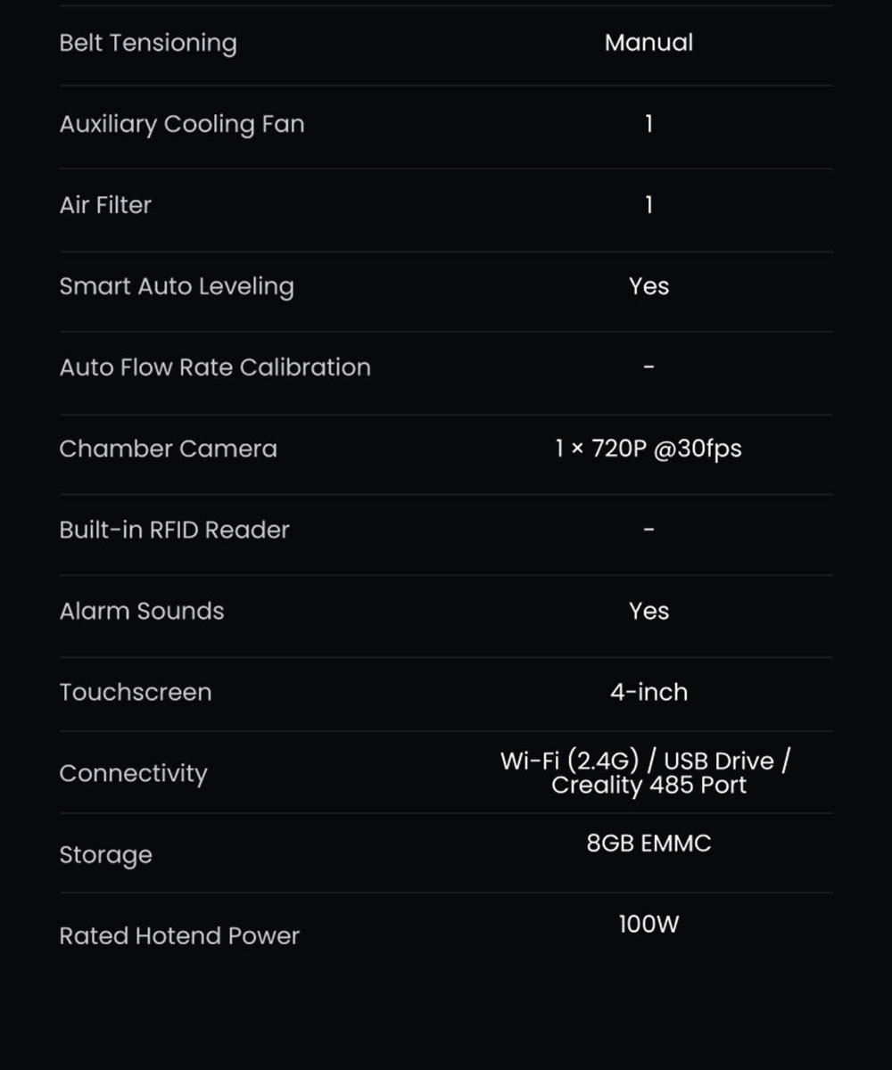 Creality K2 Combo 3D Printer CFS System 260*260*260mm