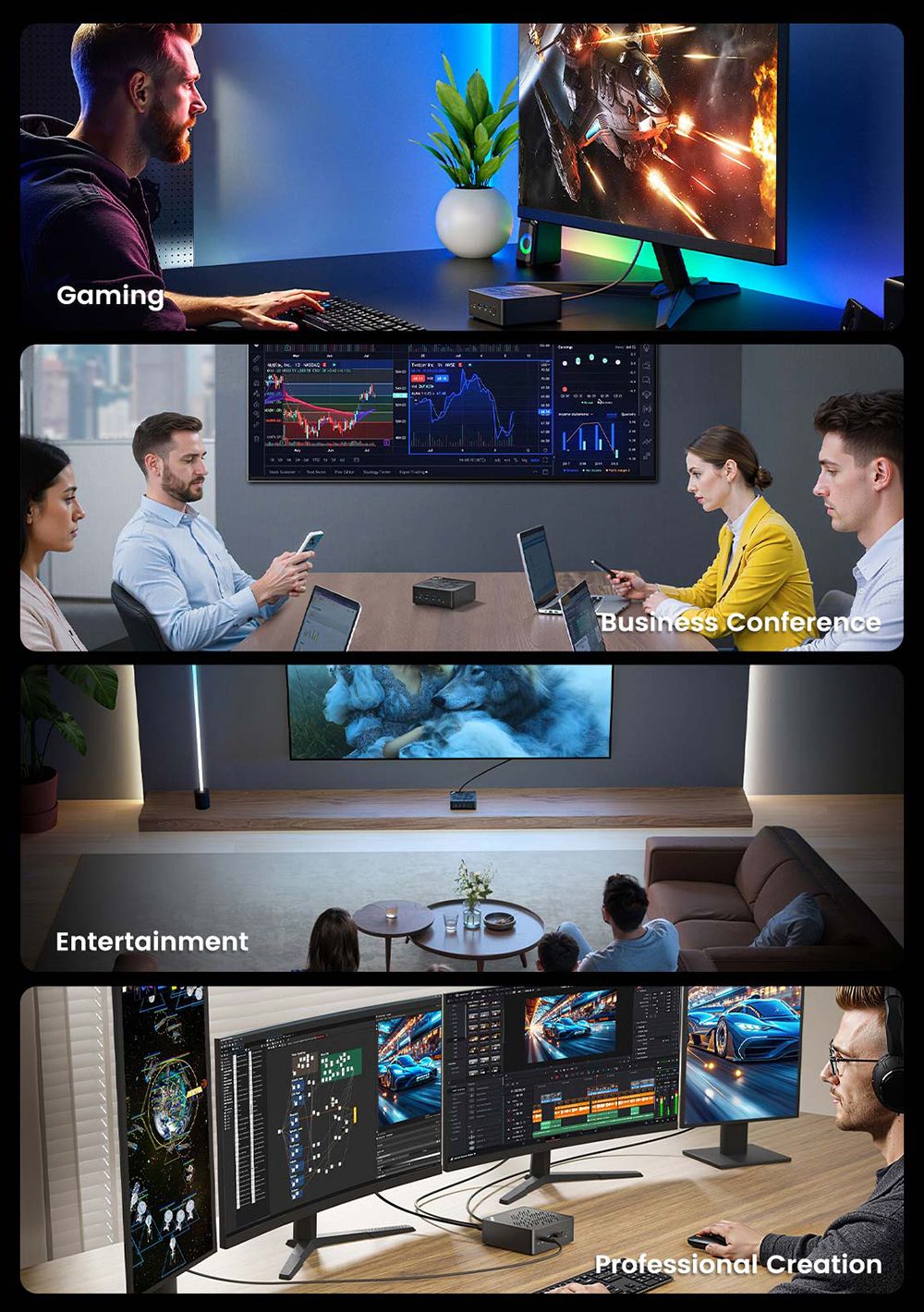 MINIX Elite ER936-AI AMD Ryzen™ AI 9 365  DDR5 32G/1TB Wi-Fi 6E