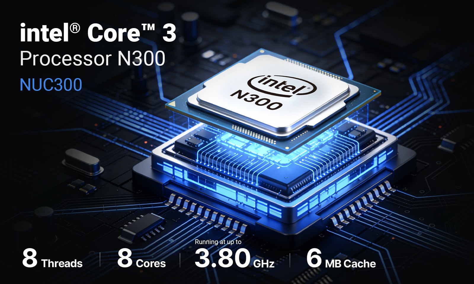 MINIX NUC300 NUC Form-factor Power by Intel® Core™ 3 Processor N300