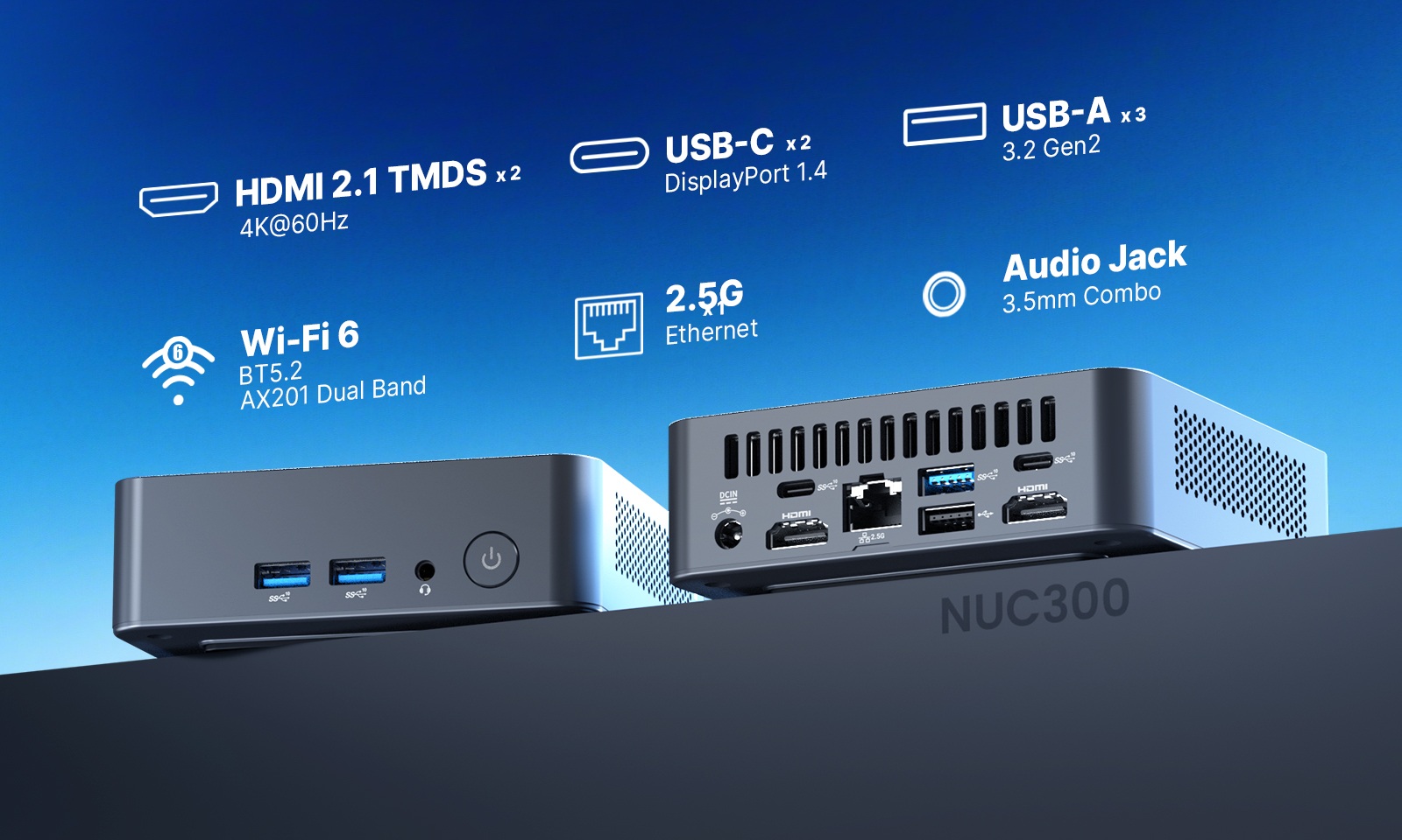 MINIX NUC300 NUC Form-factor Power by Intel® Core™ 3 Processor N300