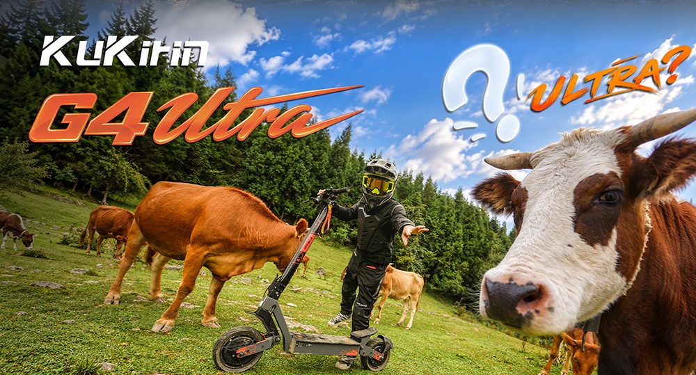 KuKirin G4 Ultra Electric Scooter Dual 1000W Motors 60V 20Ah 1200Wh Battery 70km/h Max Speed 80km Range 11-Inch Tubeless T