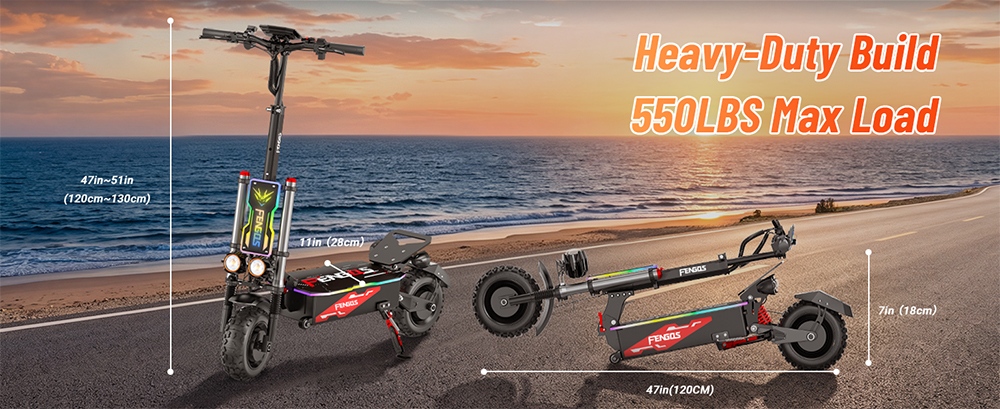 FENGQS S5 PRO Dual-Motor Electric Scooter  5600W Peak Power  60V 38Ah Battery  100km Range  250kg Max Load  11-Inch Off-Road Ti